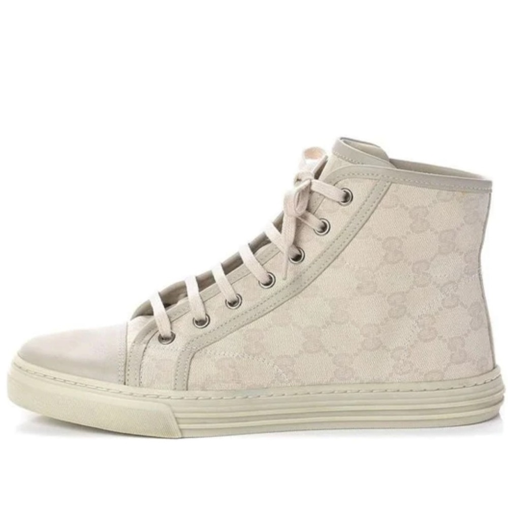 Brand new worn once . In original box with shoe sleeves. Cream. Authentic